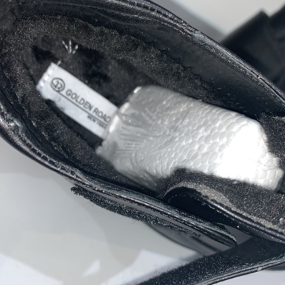 ELASTIC BAND BLACK ANKLE BOOTS - Picture 4 of 7